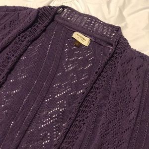Short Sleeve Purple Sonoma Sweater